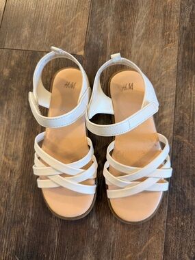 H&M White Girls Strappy Sandals